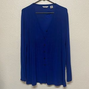 Blue cardigan